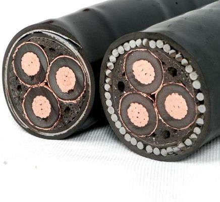 خرید YJV22 35KV 5 هسته کابل ولتاژ بالا فولاد زرهی Hv کابل های الکتریکی متقاطع online manufacture