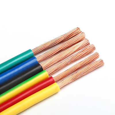 رنگ سفارشی 1.5mm PVC عایق سیم انعطاف پذیر H07V-U برای ساختمان