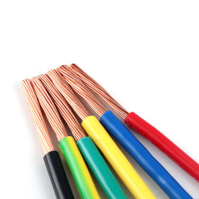 IEC 60227 4mm BV سیم مس جامد رشته دار و سفارشی کابل عایق بندی شده PVC