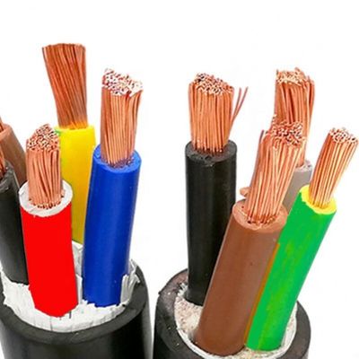 4 هسته 1.5MM 2.5MM 4MM 6MM ولتاژ پایین PVC عایق و پوشش برق سیم