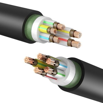 انتقال برق ولتاژ بالا عایق PVC ژاکت سیم های مس 0.6/1KV