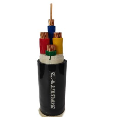 ولتاژ پایین 4x16-185mm2 کابل برق Cu XLPE SWA PVC با گواهینامه ISO9001/CCC/CE